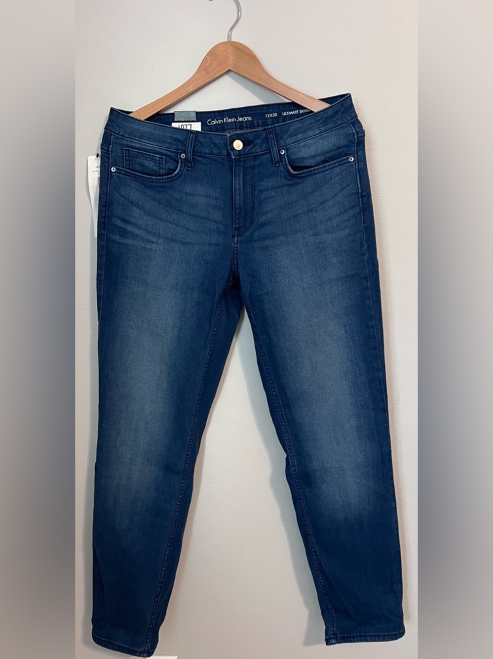 Calvin Klein Ultimate Skinny Jeans | 12x30 | NWT | Low Rise Stretch | Blue